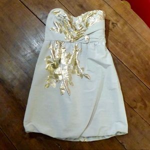 TIBI DRESS - Beautiful Gold Detailing